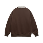 假兩件翻領衛衣