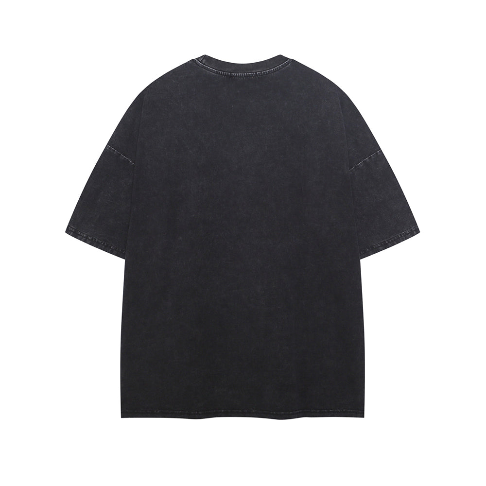 레트로 프린트 반소매