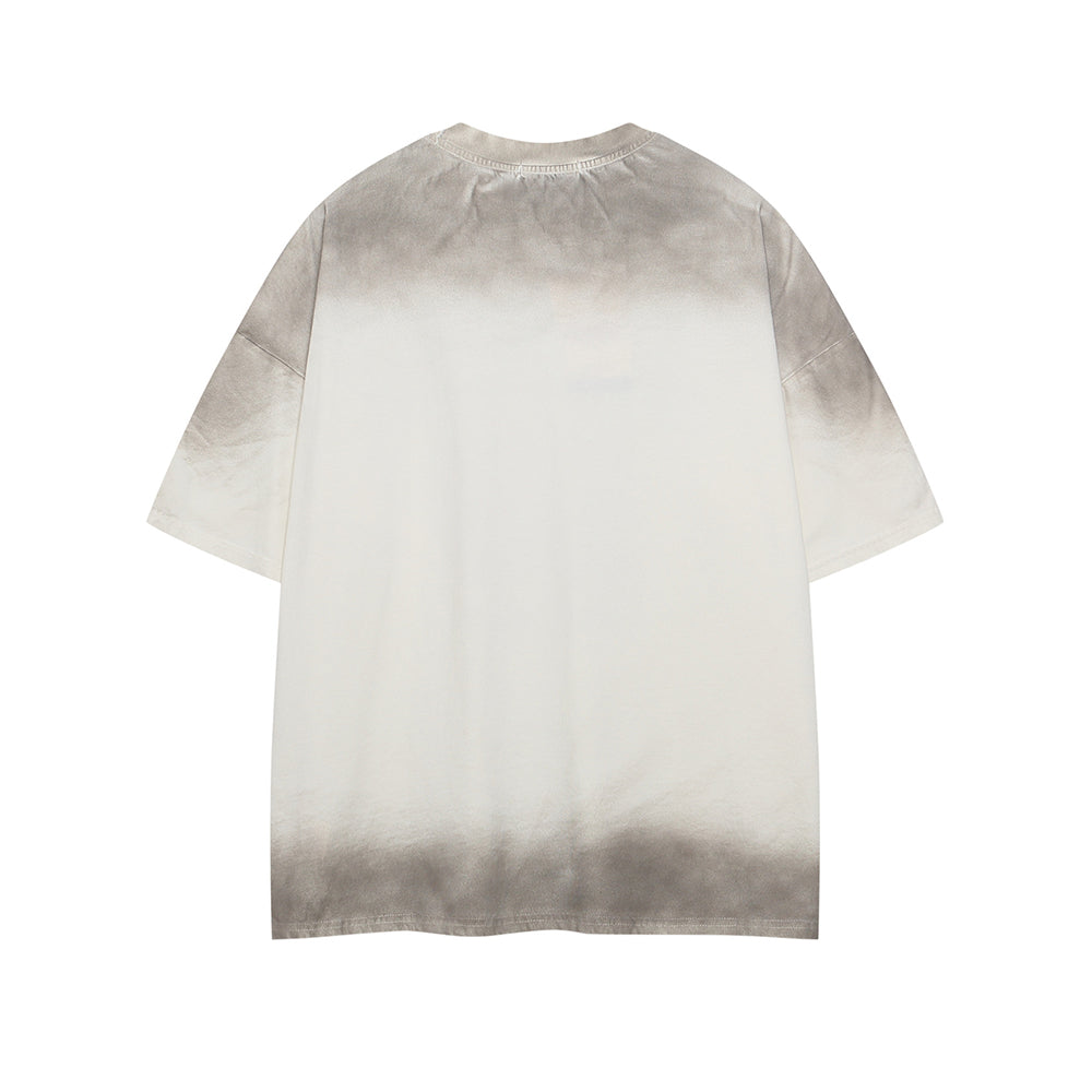 Printed letter short sleeves