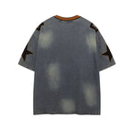 레트로 워시드 디스트레스드 반팔