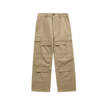 休閑口袋工裝褲