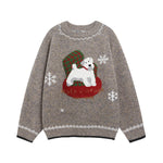 趣味小狗針織衫