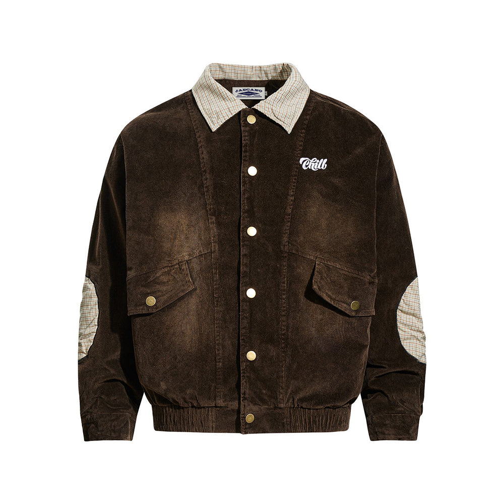 패치워크 자수 캐주얼 재킷