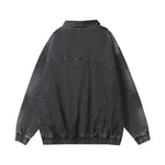 꽃 자수 데님 재킷