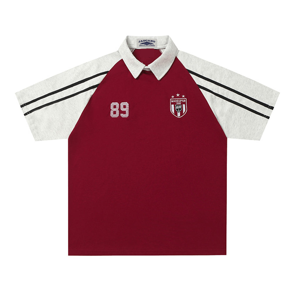 헐렁하고 심플한 짧은 소매