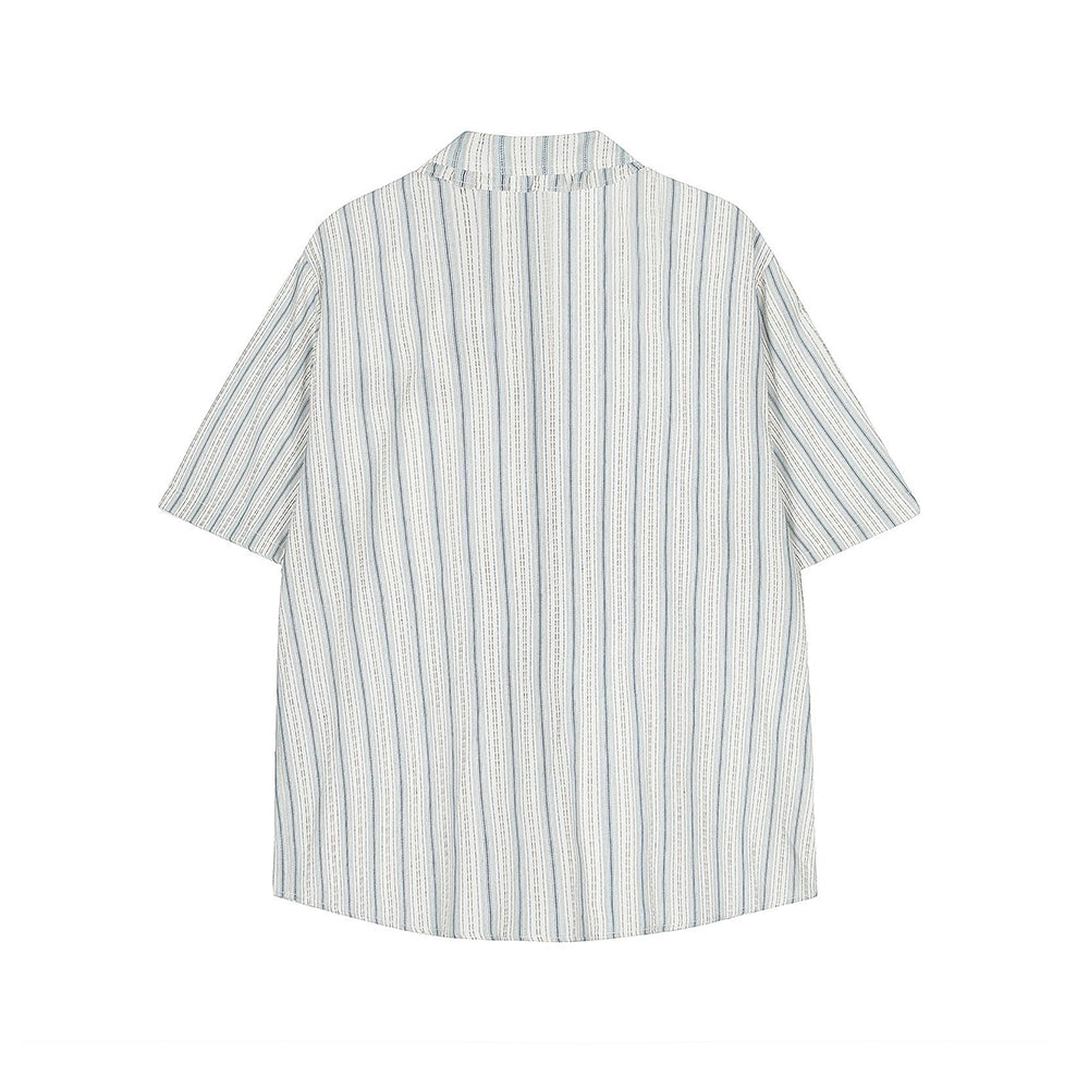 vintage striped short sleeve shirt