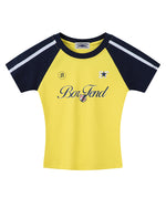 Retro print short sleeves