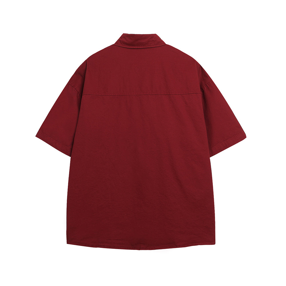 Vintage Embroidered Short Sleeve Shirt