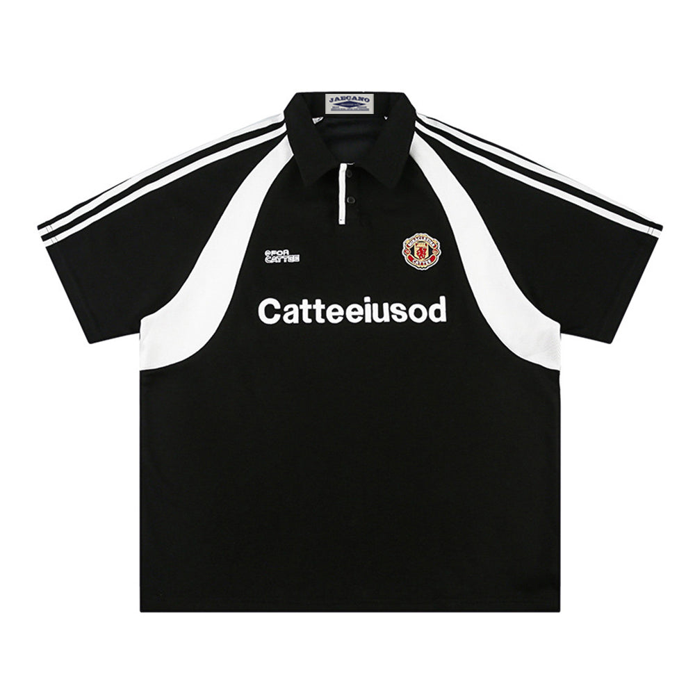 Colorblock polo short sleeves