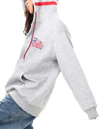 復古印花連帽衛衣