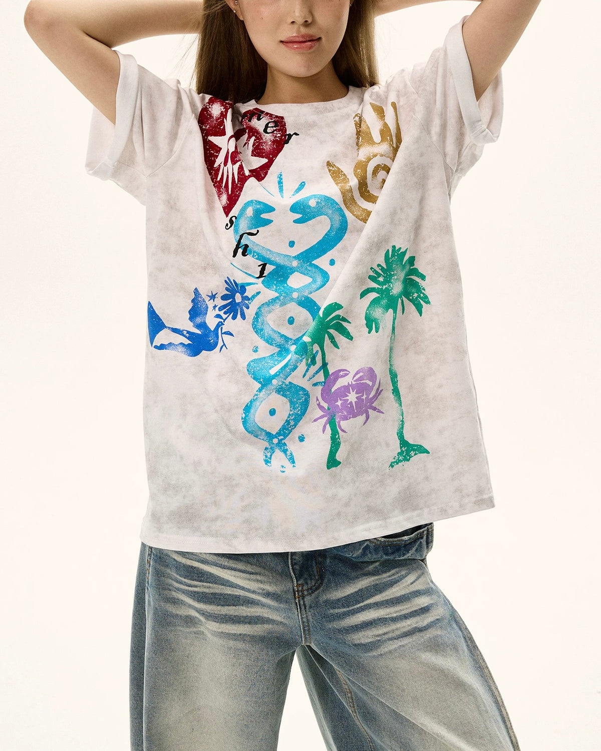 레트로 심플 반팔