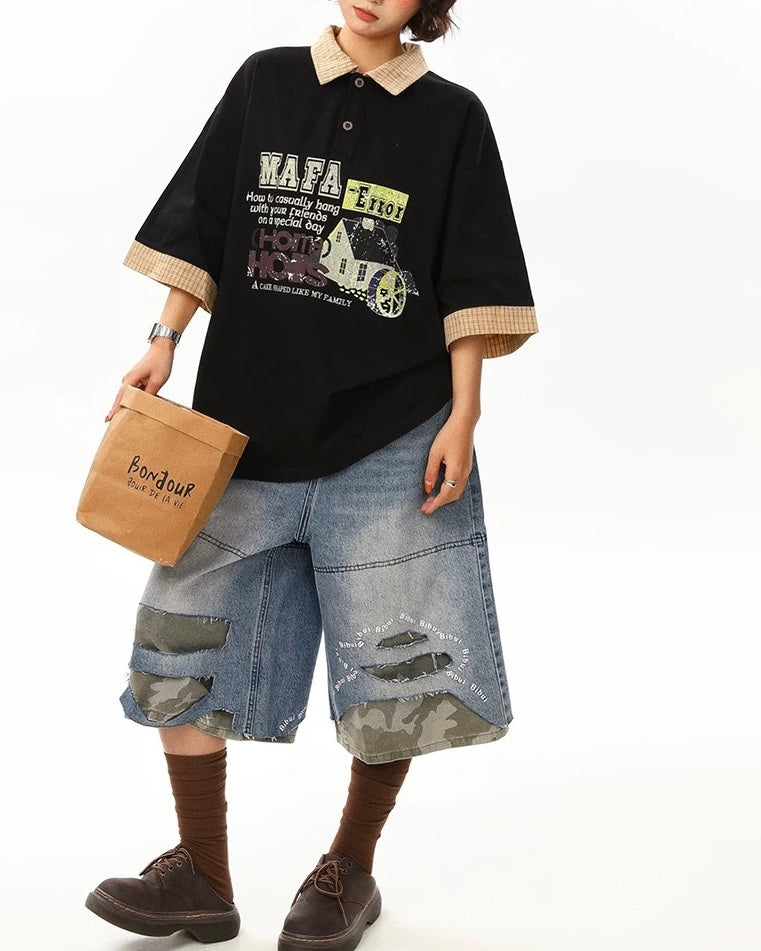 레트로 심플 폴로 반팔