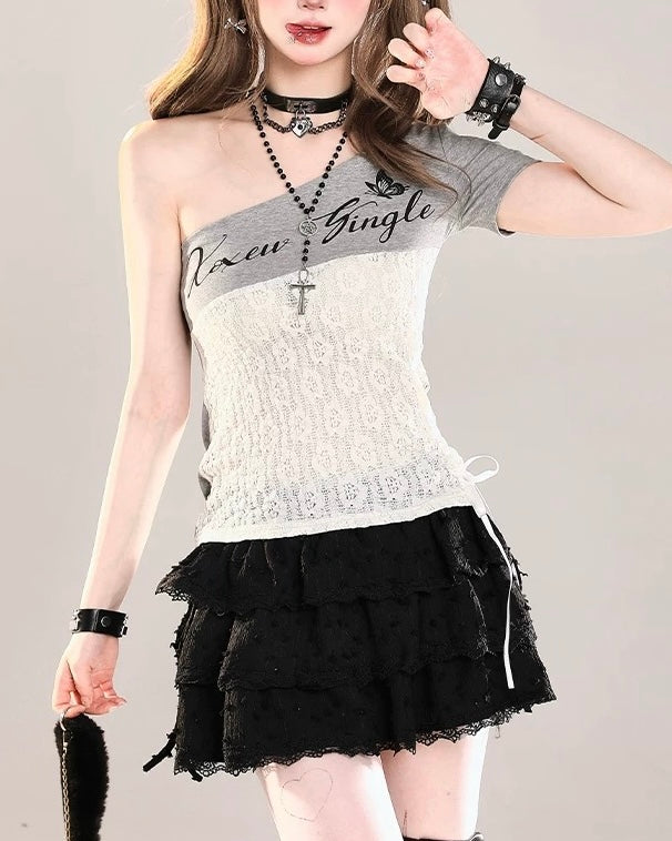 Retro off-shoulder short sleeves (women's)