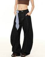 스카프 캐주얼 청바지