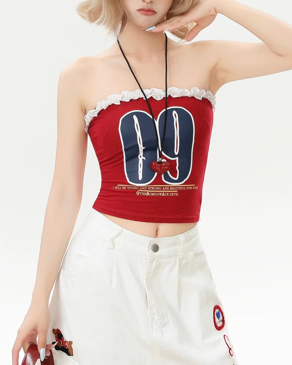 Retro simple tube top vest (women's)