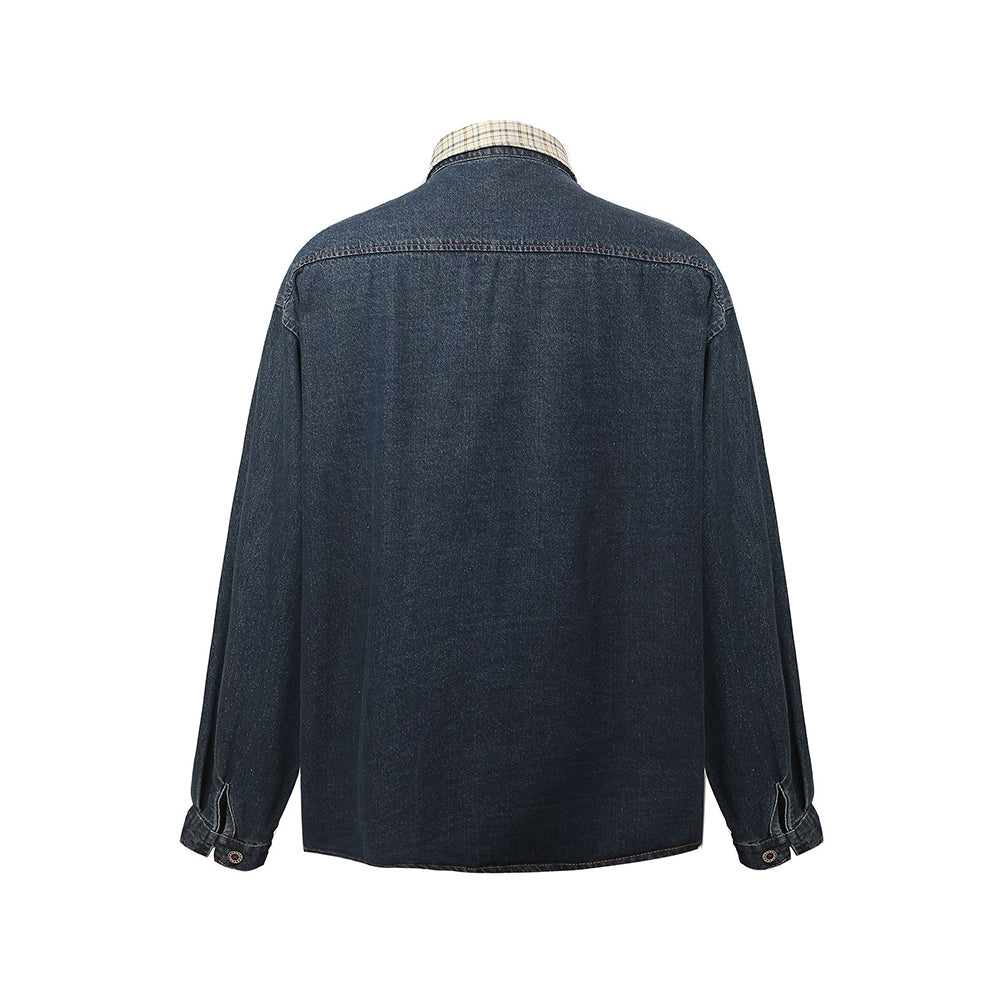 Vintage washed denim shirt