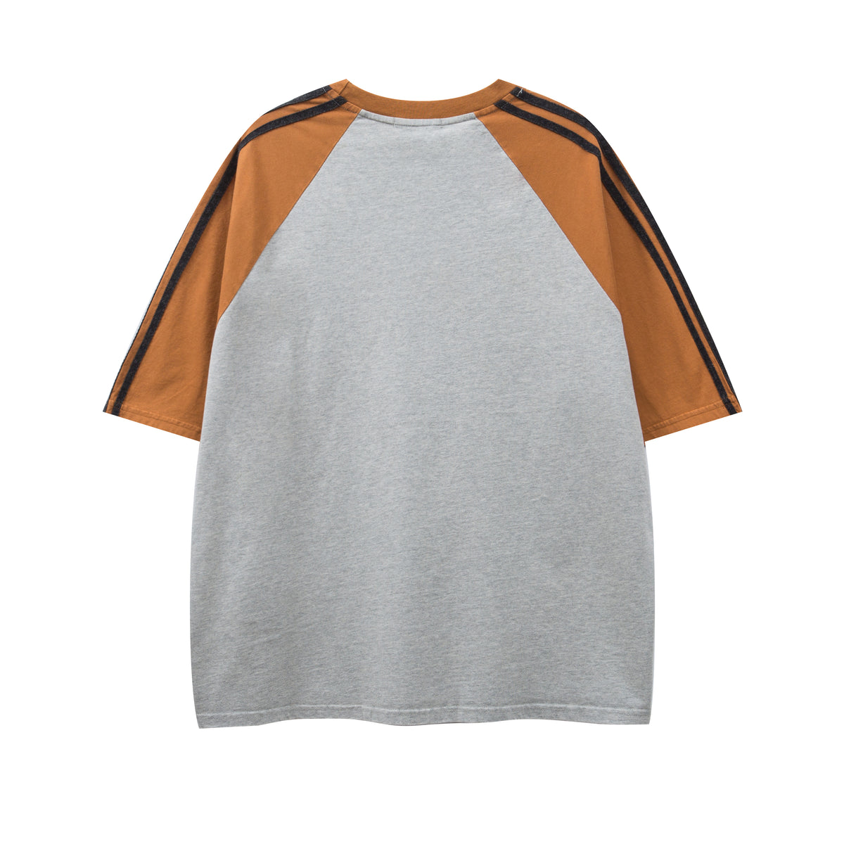 레트로 컬러 블록 반소매