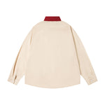 Fun color-block long-sleeved shirt