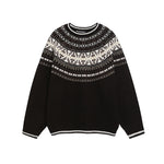 復古提花針織衫