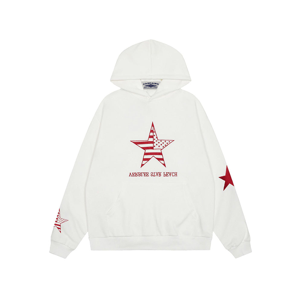 復古簡約連帽衛衣