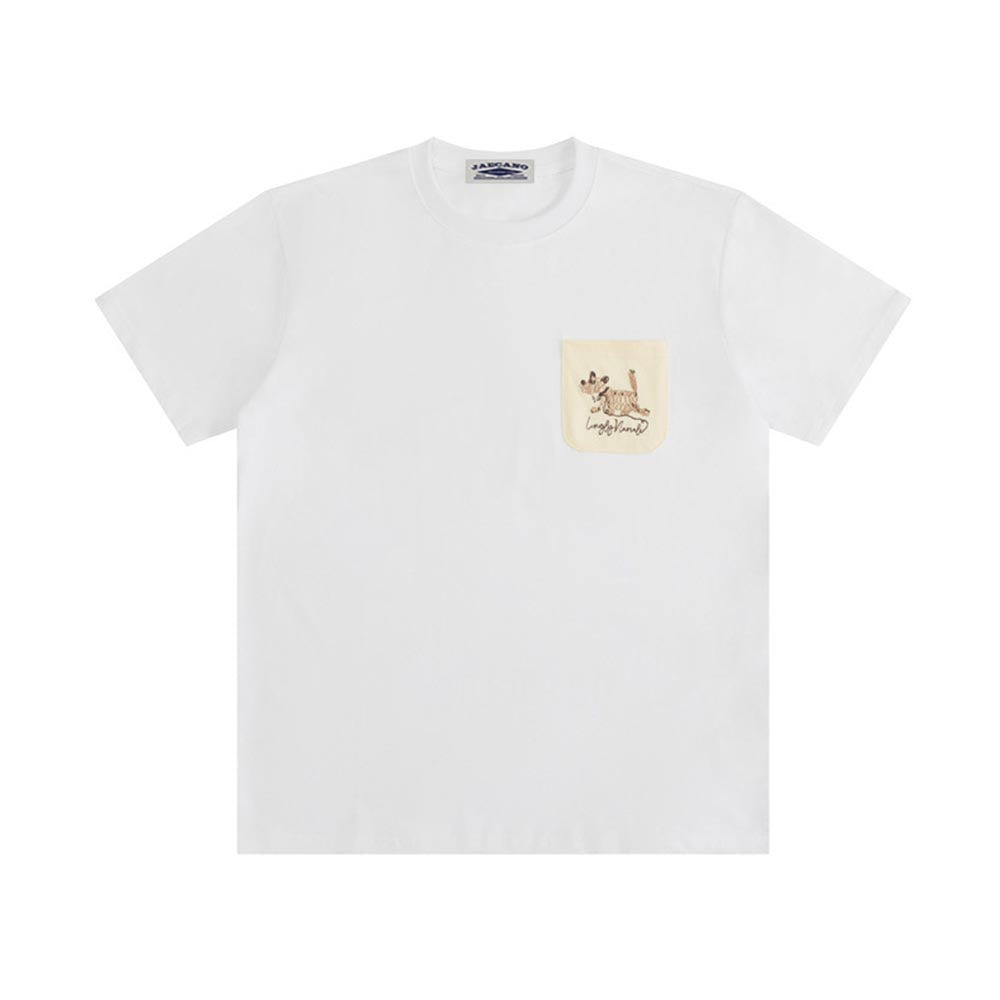 Embroidered casual short sleeves