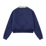 Retro-style knitted cotton coat (women's)
