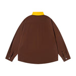 Fun color-block long-sleeved shirt