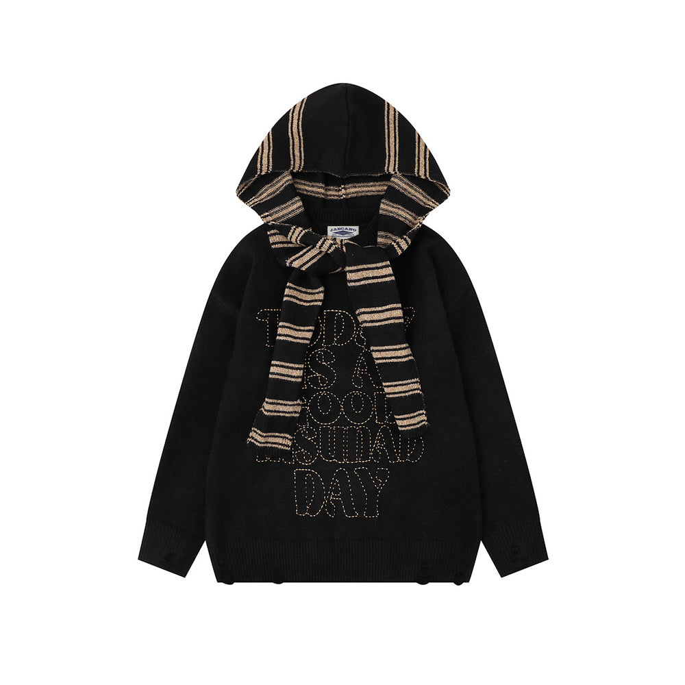 striped hoodie sweater