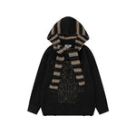 striped hoodie sweater