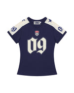 V-neck printed short sleeve