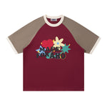 復古愛心花朵短袖