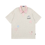 패치워크 별 반팔 티셔츠