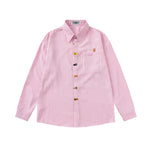 Retro plaid long-sleeved shirt