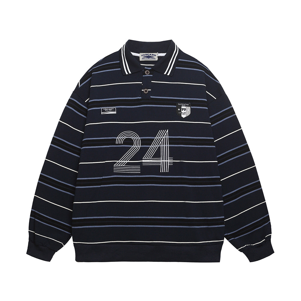 Striped versatile sweatshirt