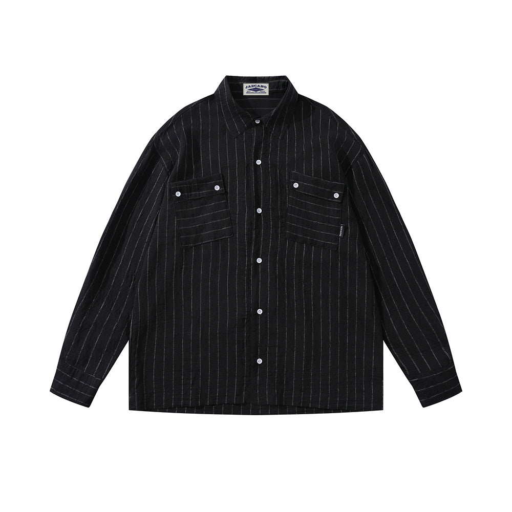 Simple Striped Long Sleeve Shirt