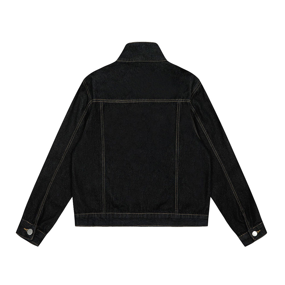 Retro simple denim jacket