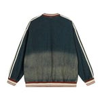 復古撞色牛仔衛衣