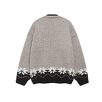 小狗刺綉撞色毛衣