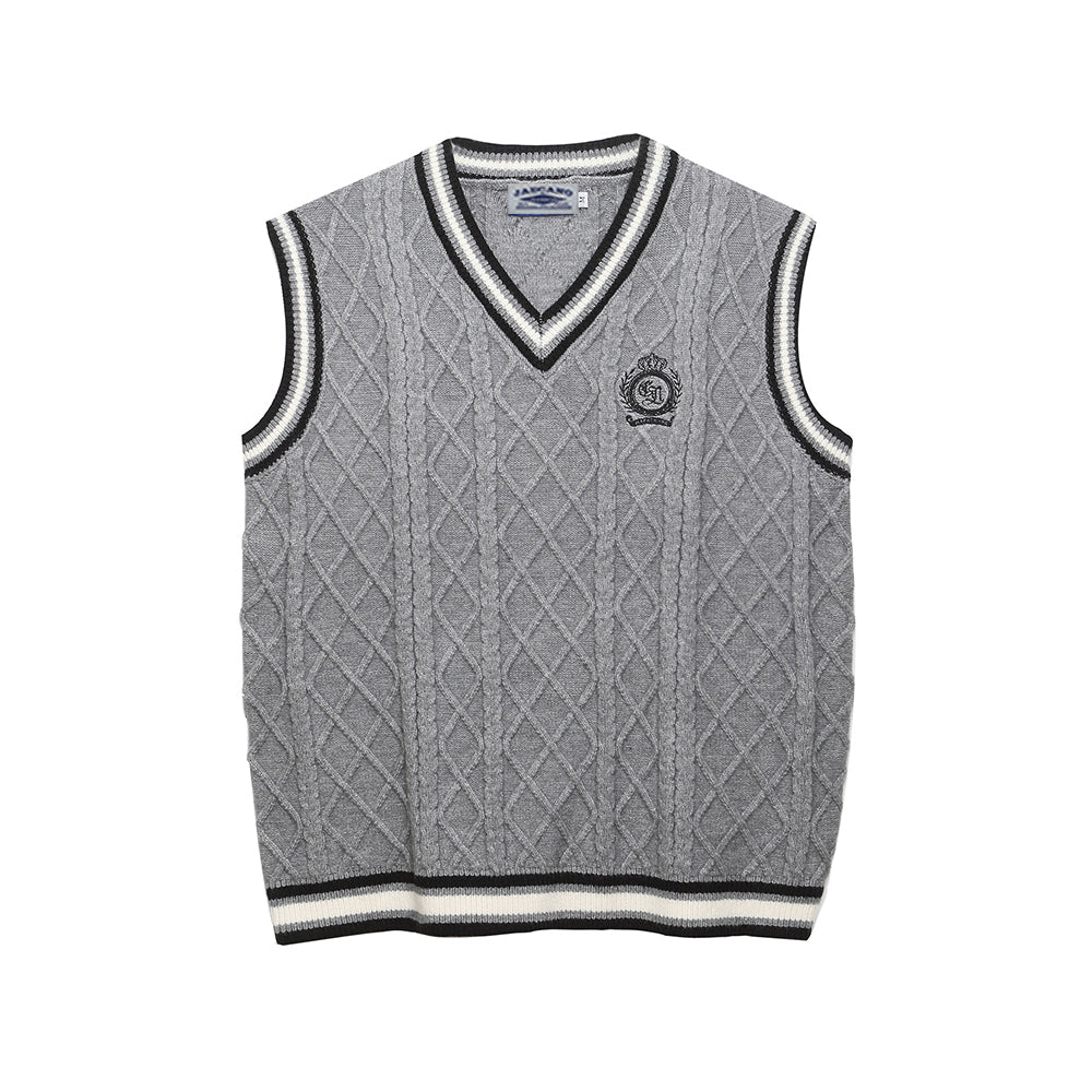 Preppy V-neck vest