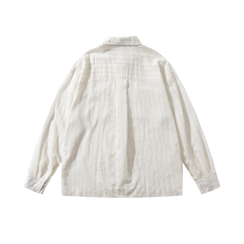 Simple Striped Long Sleeve Shirt