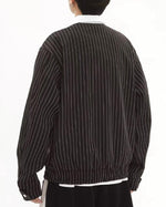 Retro sports contrast striped jacket