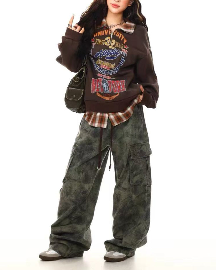 復古字母印花衛衣