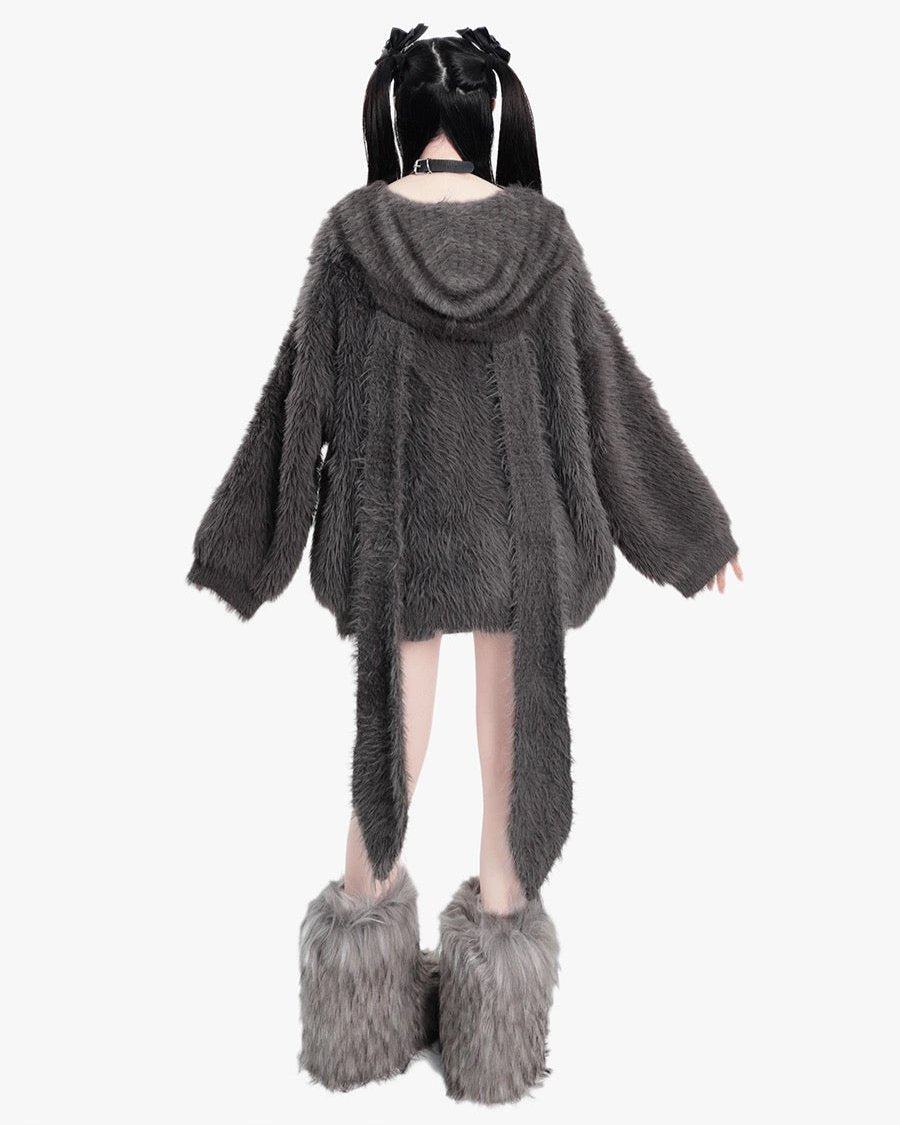 Cute lazy ear sweater cardigan (women)