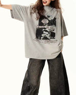 워시드 디스트레스드 반팔