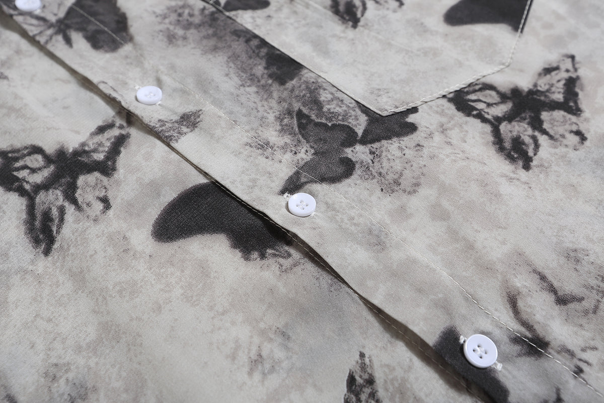 Retro all-over butterfly shirt