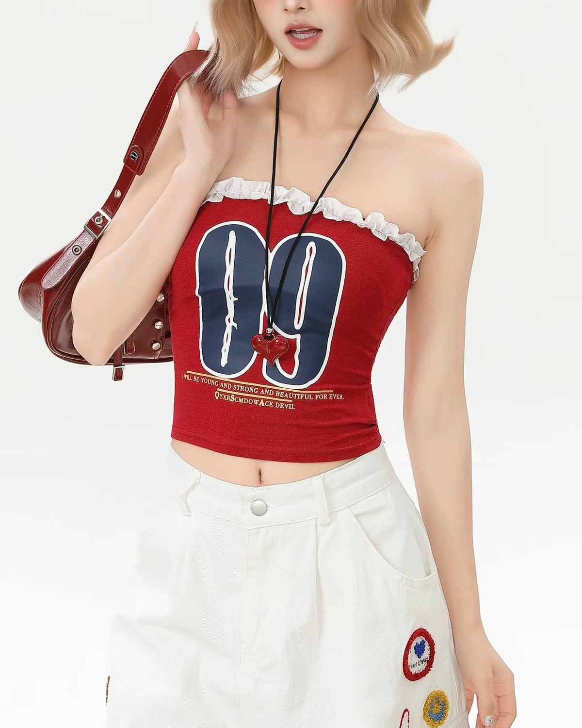 Retro simple tube top vest (women's)