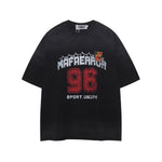 Printed letter short sleeves