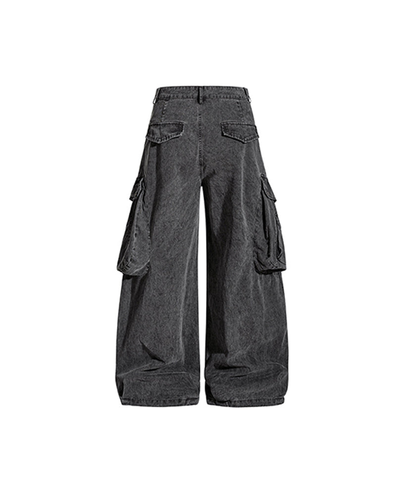 レトロなワイドレッグパンツ