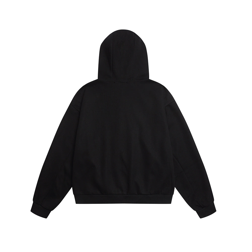 Heart Letters Hooded Sweatshirt Jacket