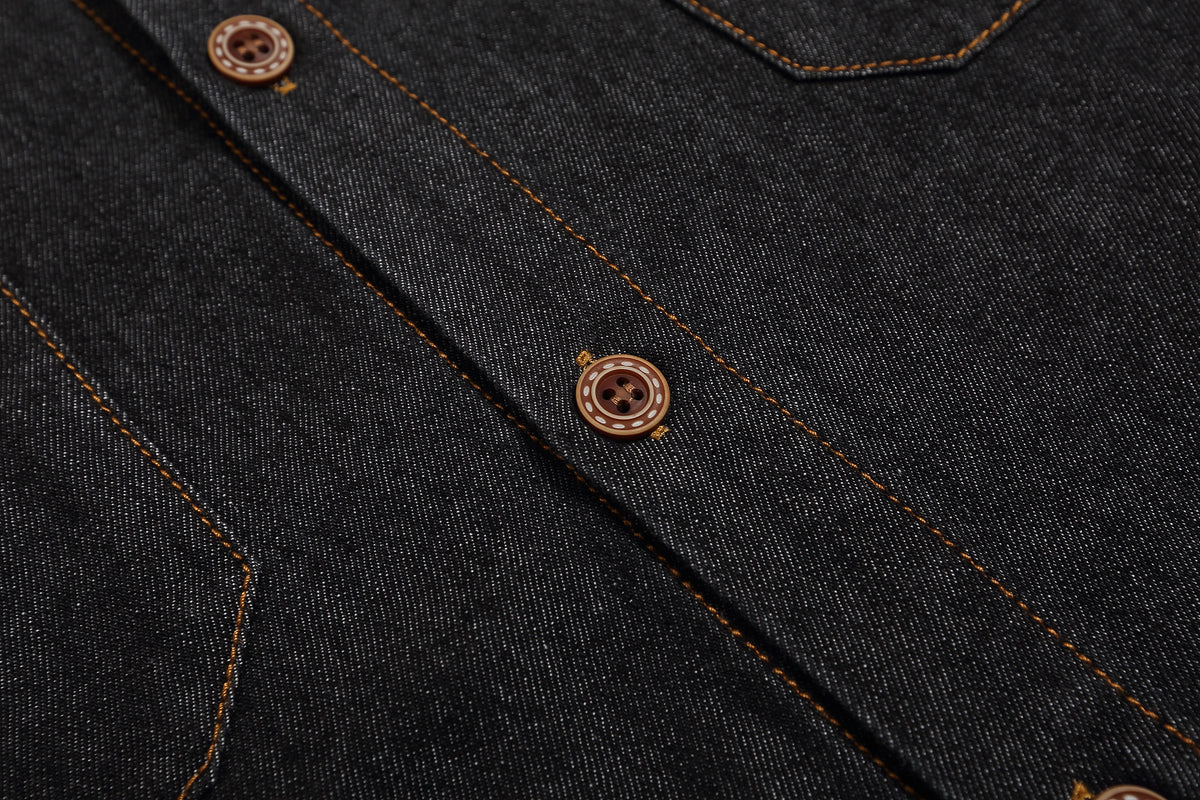 Vintage leopard print patchwork shirt